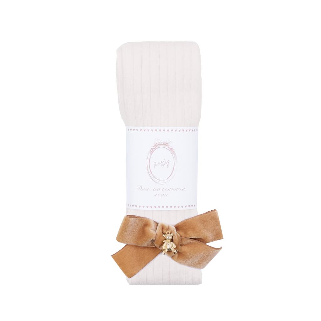 Колготки "Золотой мишка" цвет: молочные/карамель