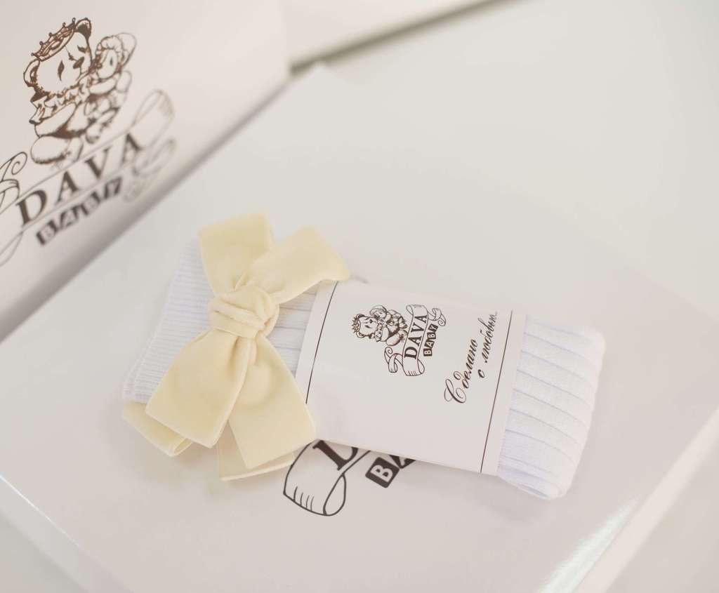 Гольфы RIB "Бантик mini"  цвет: белый/молочный