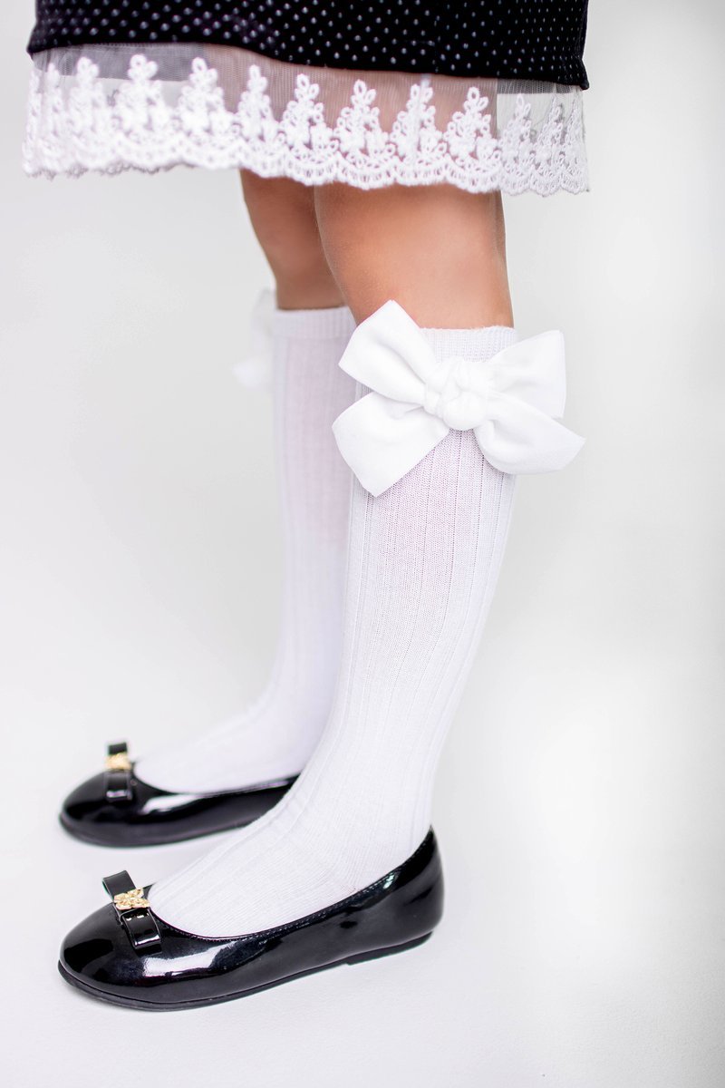 Гольфы RIB "Бантик BOW"  цвет: белый/белый