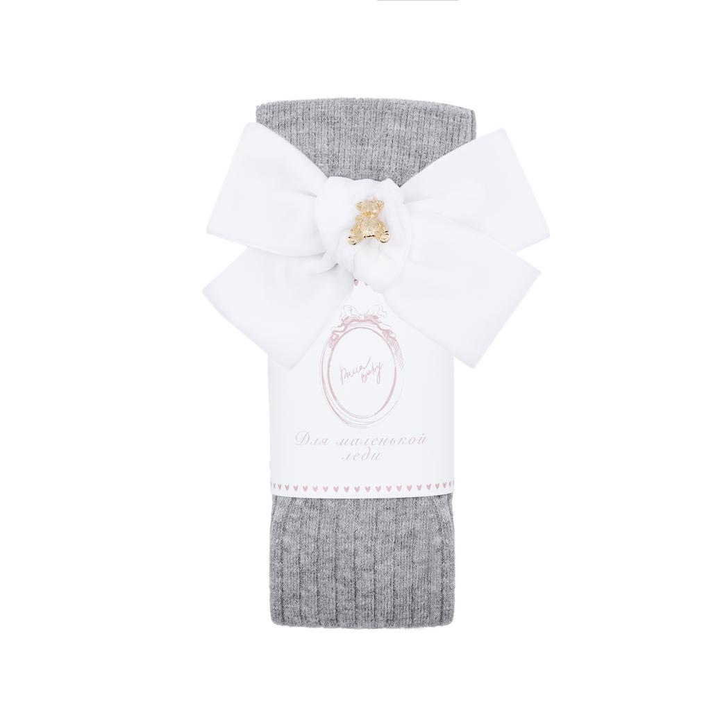 Гольфы RIB "Золотой мишка" цвет:  серые/белый