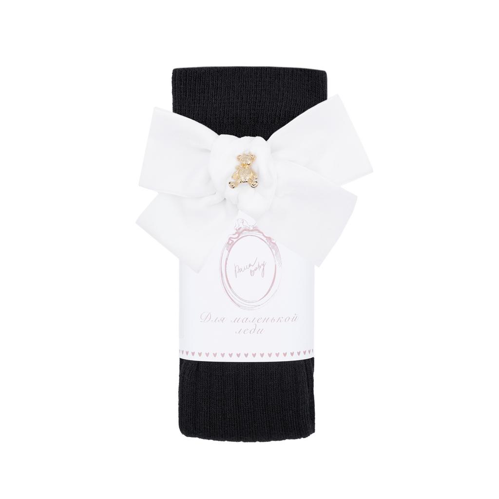 Гольфы RIB "Золотой мишка" цвет: чёрный/белый