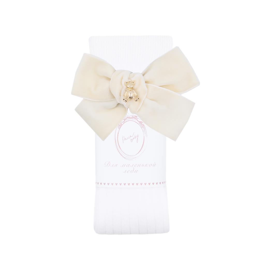 Гольфы RIB "Золотой мишка" цвет: белый/ молочный