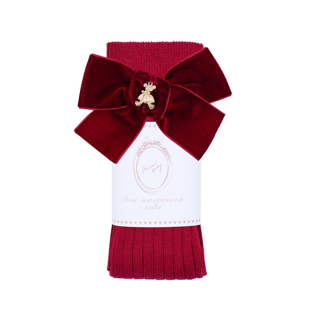 Гольфы RIB "Золотой мишка" цвет: бордовые/бордовый