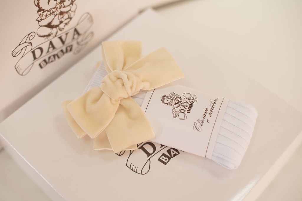 Гольфы RIB "Бантик BOW"  цвет: белый/молочный