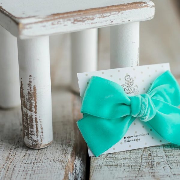 Заколка "Бантик BOW" цвет: мятный