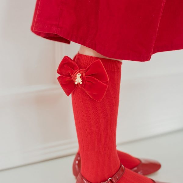 Гольфы RIB "Золотой мишка" цвет: красные/красный