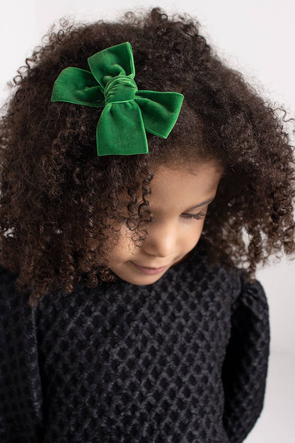 Заколка "Бантик BOW" цвет: зеленый