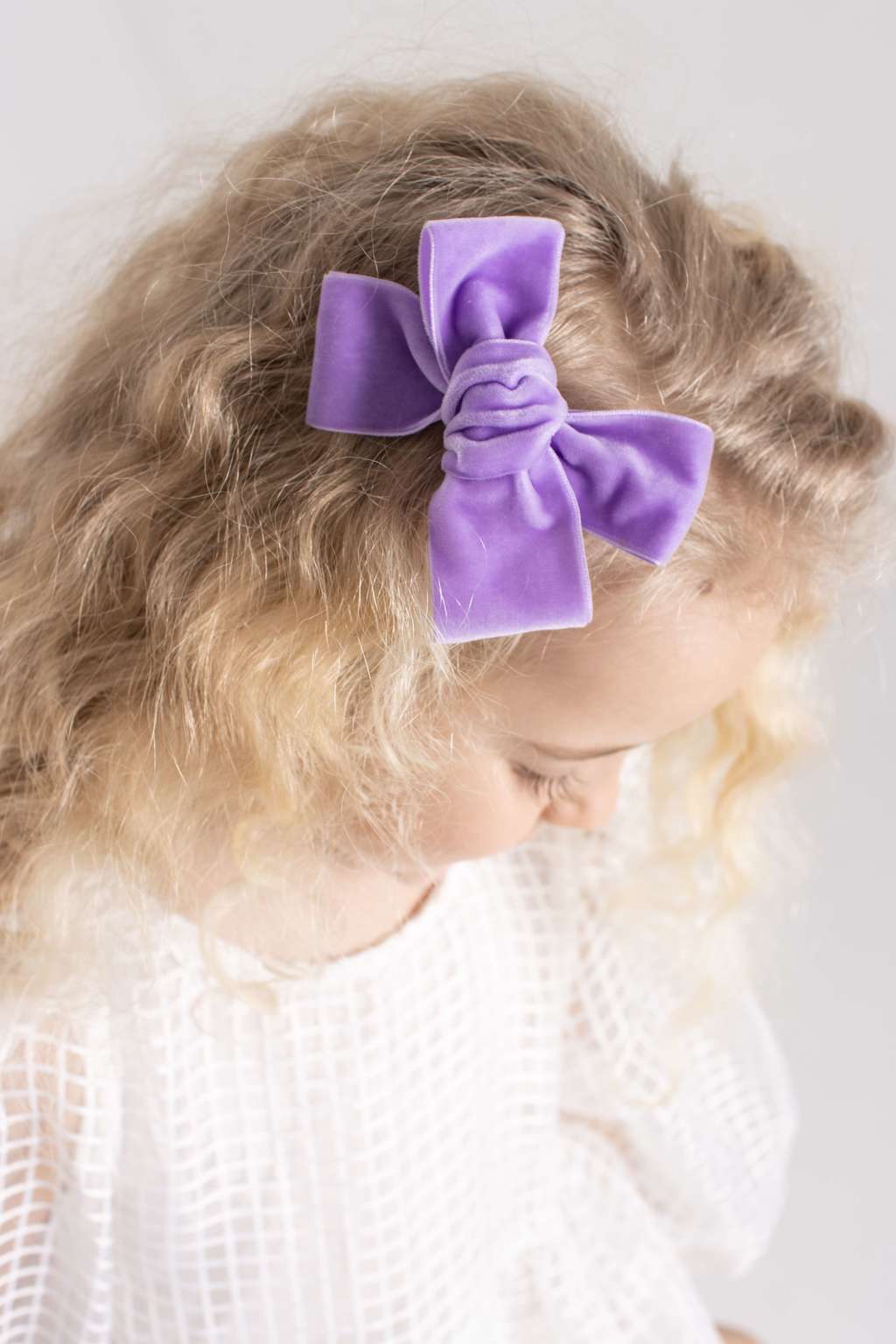 Заколка "Бантик BOW" цвет: сиреневый