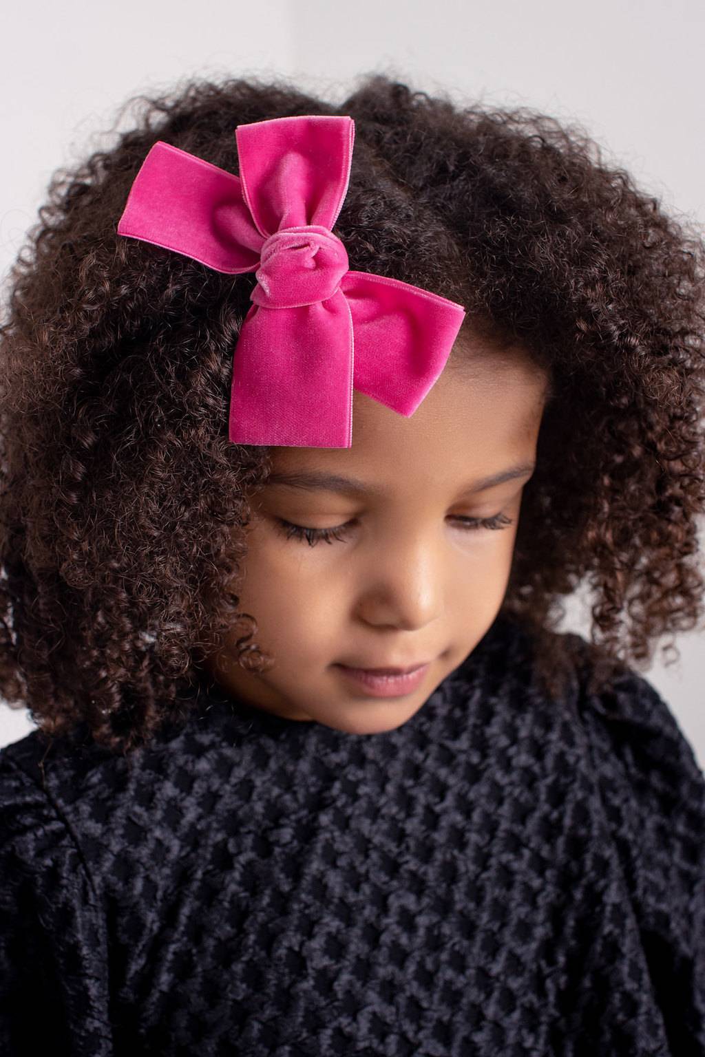 Заколка "Бантик BOW" цвет: малиновый