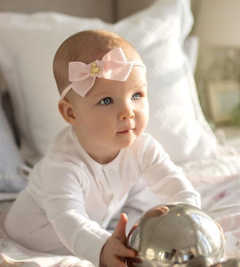 Повязка "Золотой мишка"  mini цвет: нежно-розовый