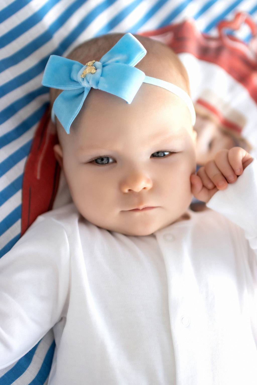 Повязка "Золотой мишка"  mini цвет: голубой