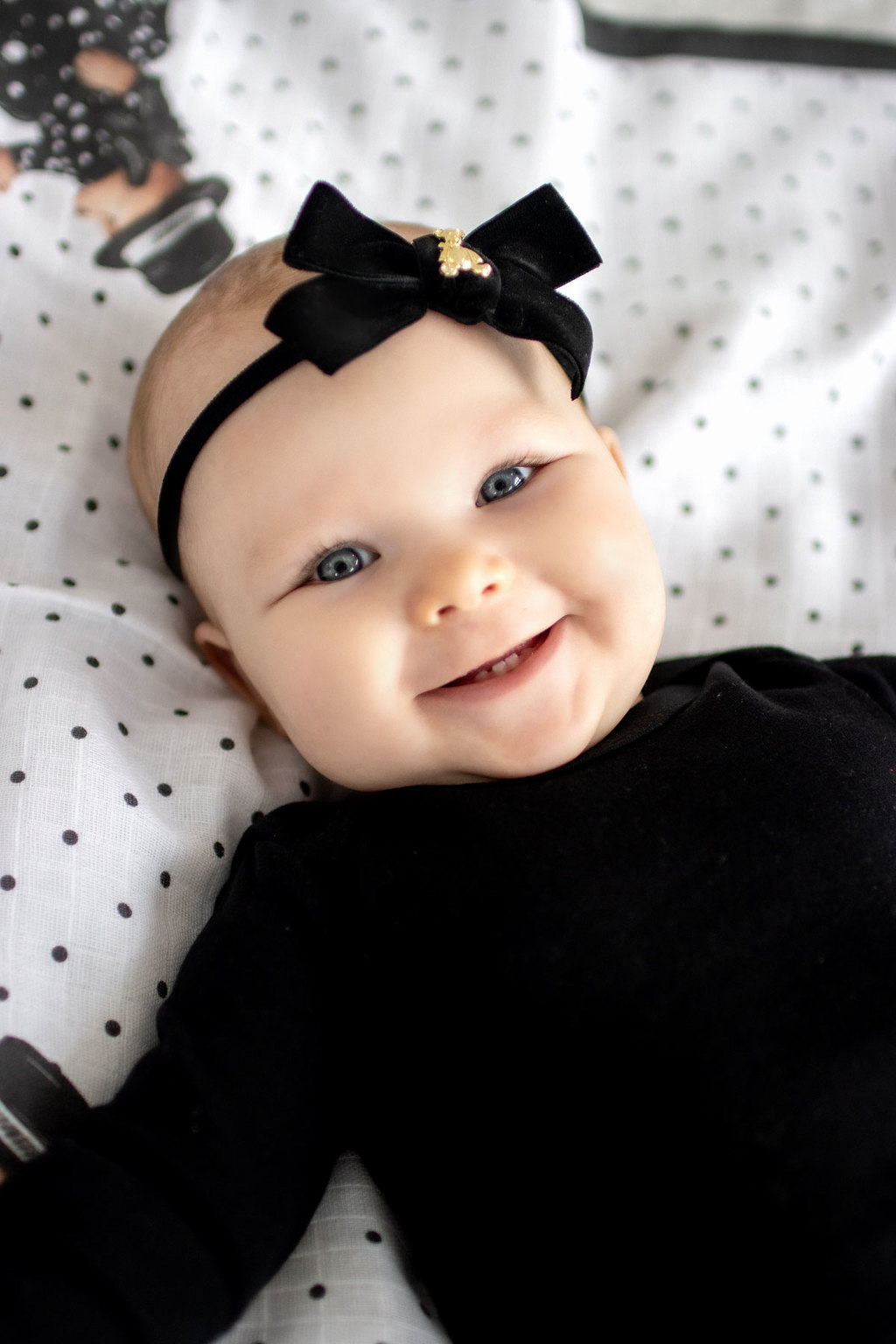 Повязка "Золотой мишка"  mini цвет: черный