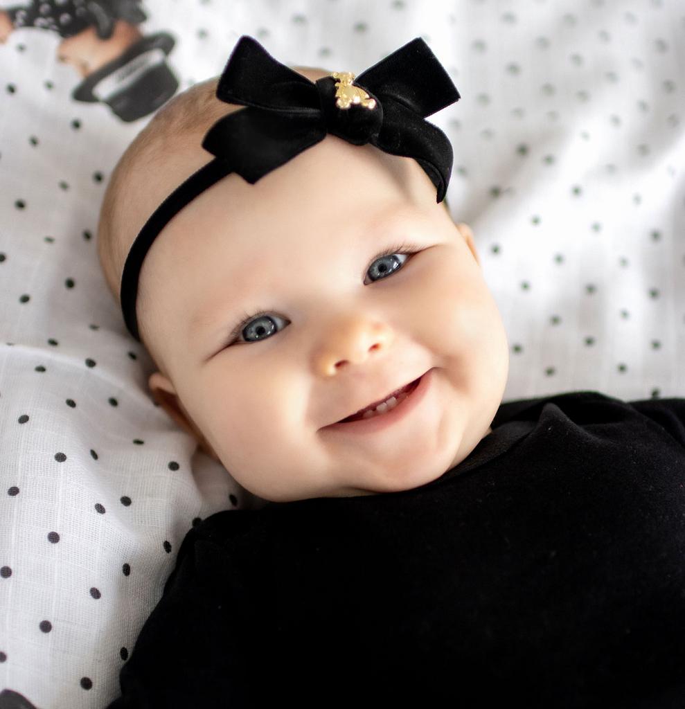 Повязка "Золотой мишка"  mini цвет: черный