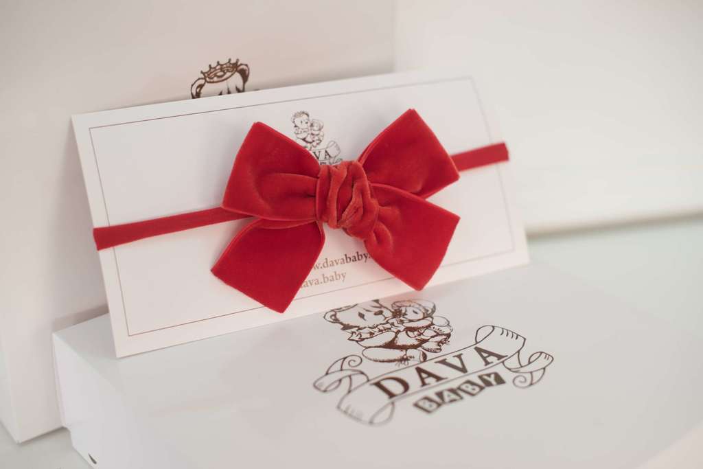 Повязка "Бантик  BOW" цвет: красный