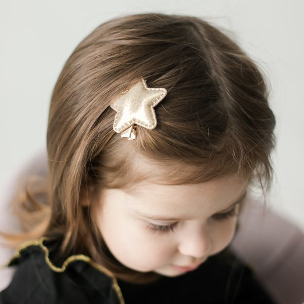 Заколка "Звездочка" цвет:  золотой