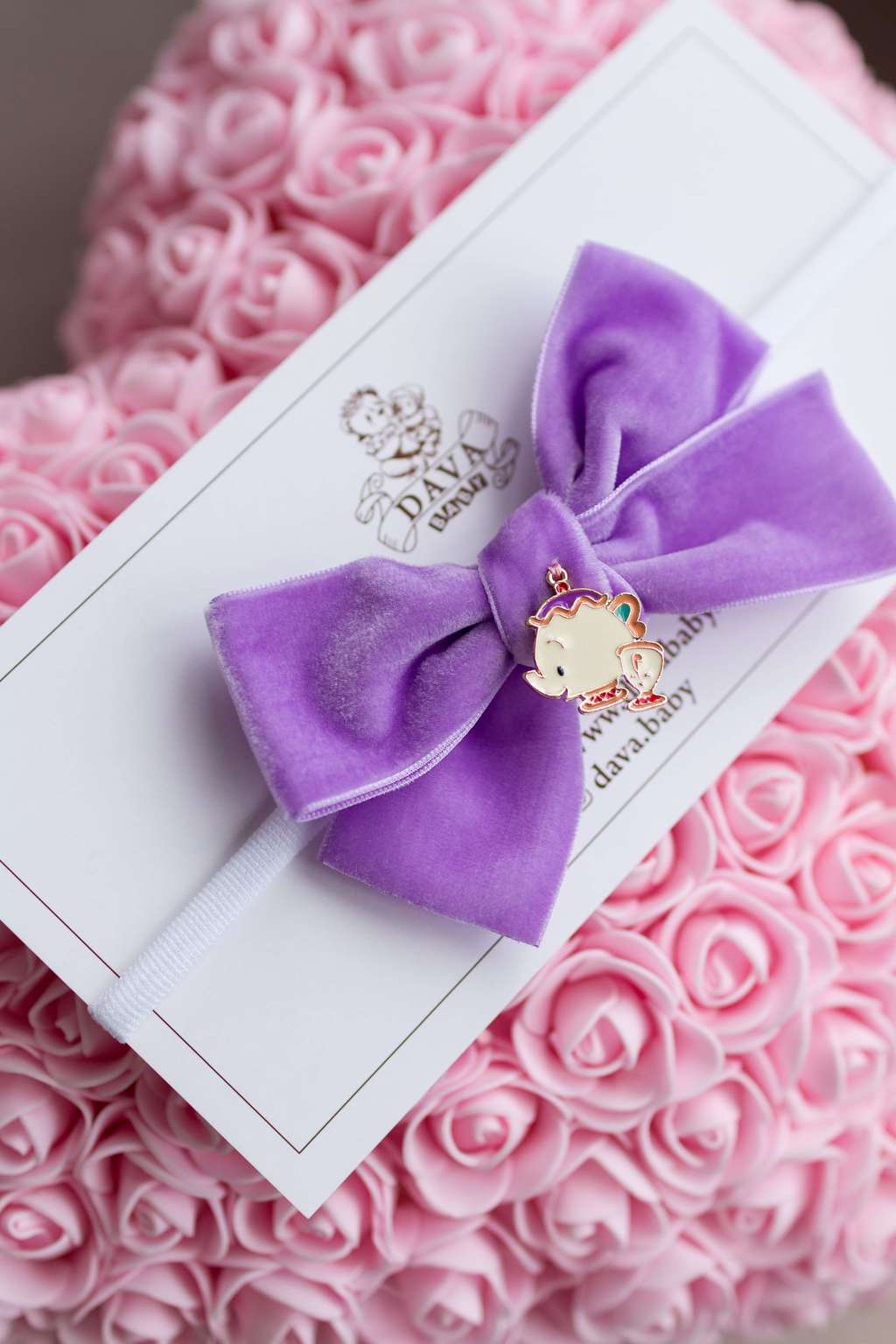 Повязка "Mrs.Potts and Chip" цвет: сиреневый