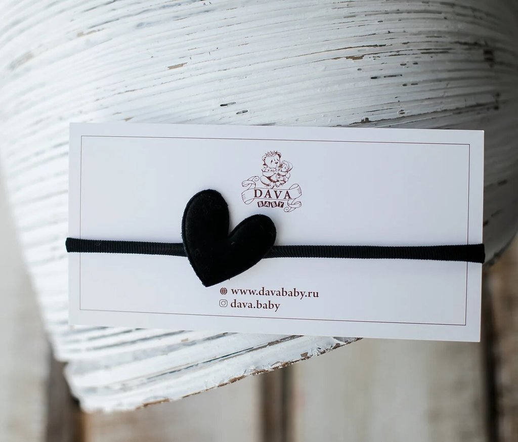 Повязка на голову "Love is" цвет: черный