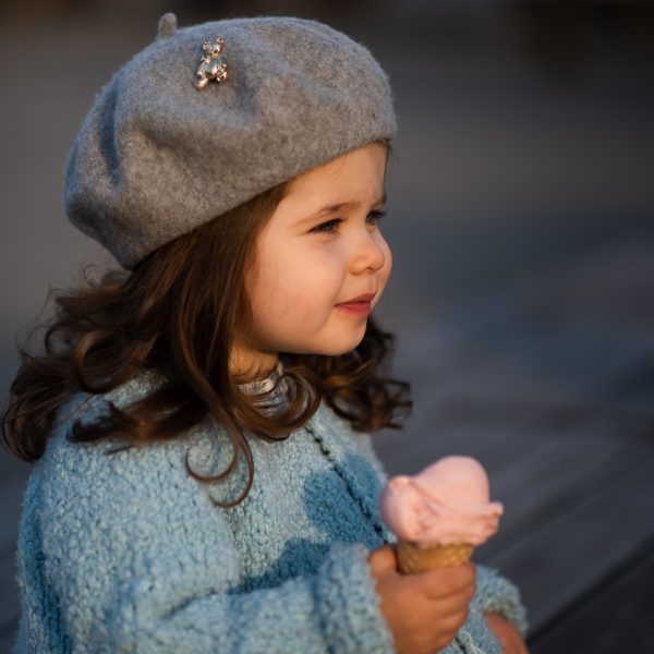 Берет "Золотой мишка" цвет:  серый