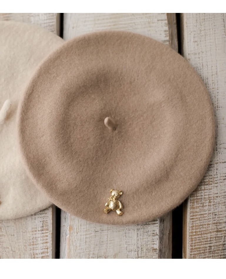 Берет "Золотой мишка" цвет: светло-коричневый