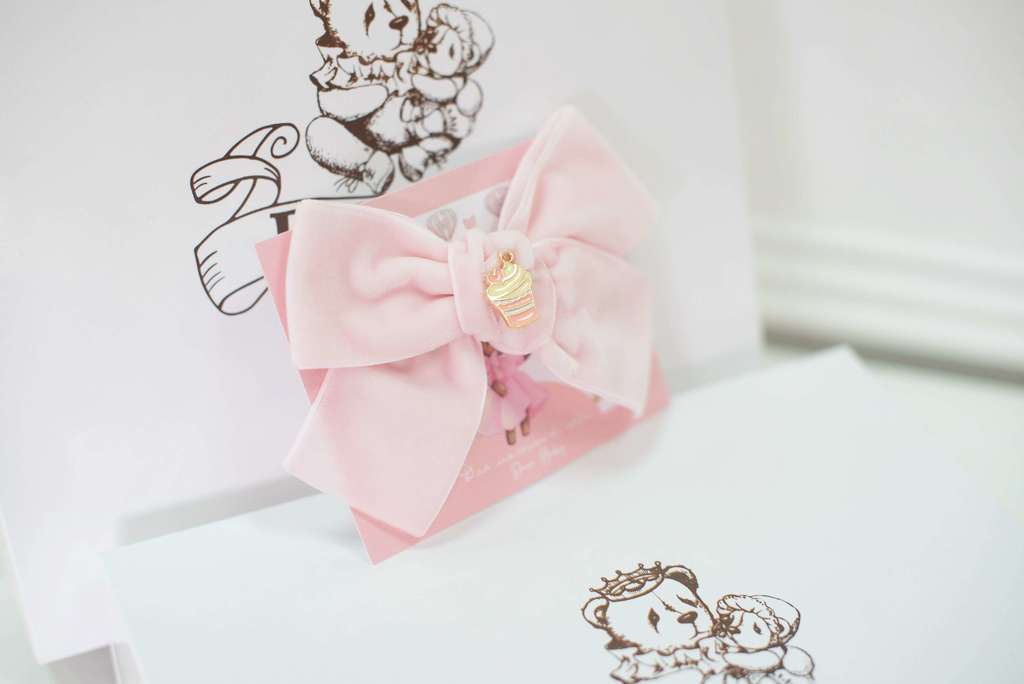 Заколка "Cake" цвет: нежно-розовый