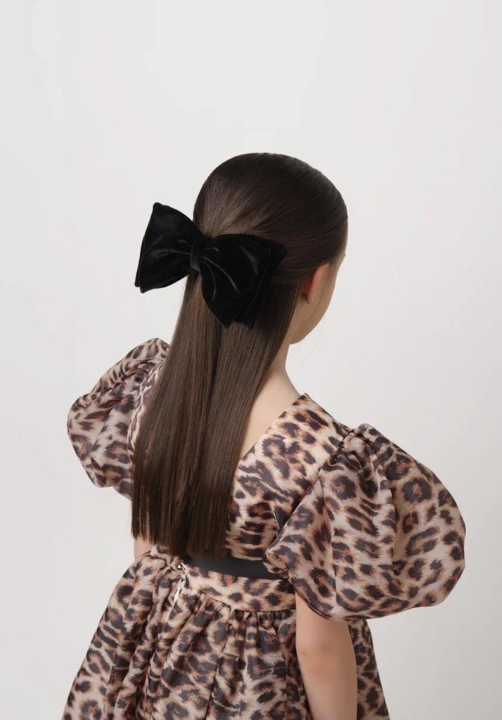 Бант на заколке Velvet Black, размер L