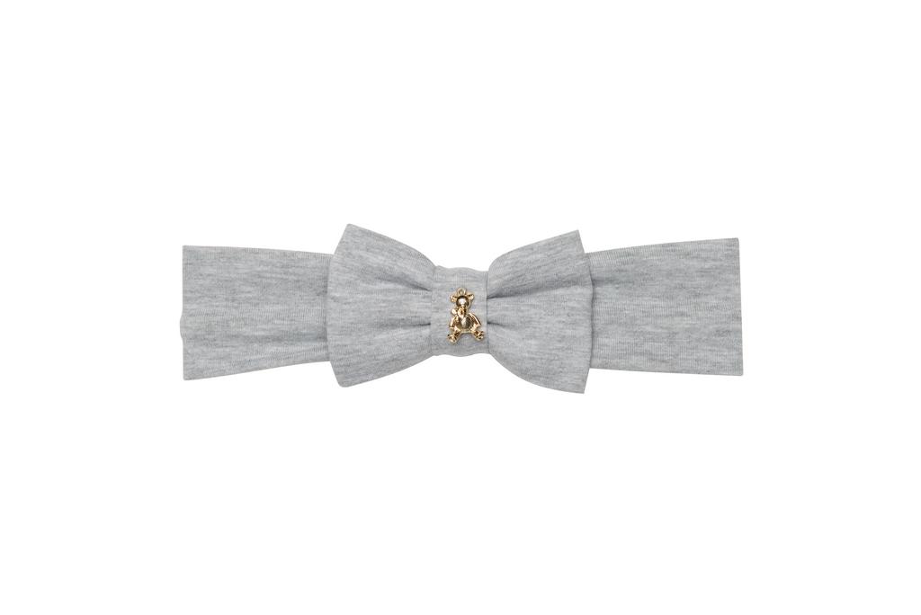 Трикотажная повязка "Золотой мишка" цвет: серый