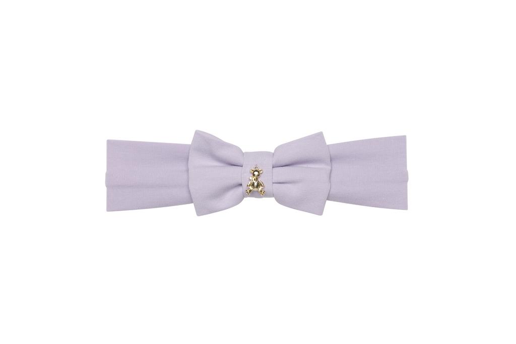 Трикотажная повязка "Золотой мишка" цвет: сиреневый