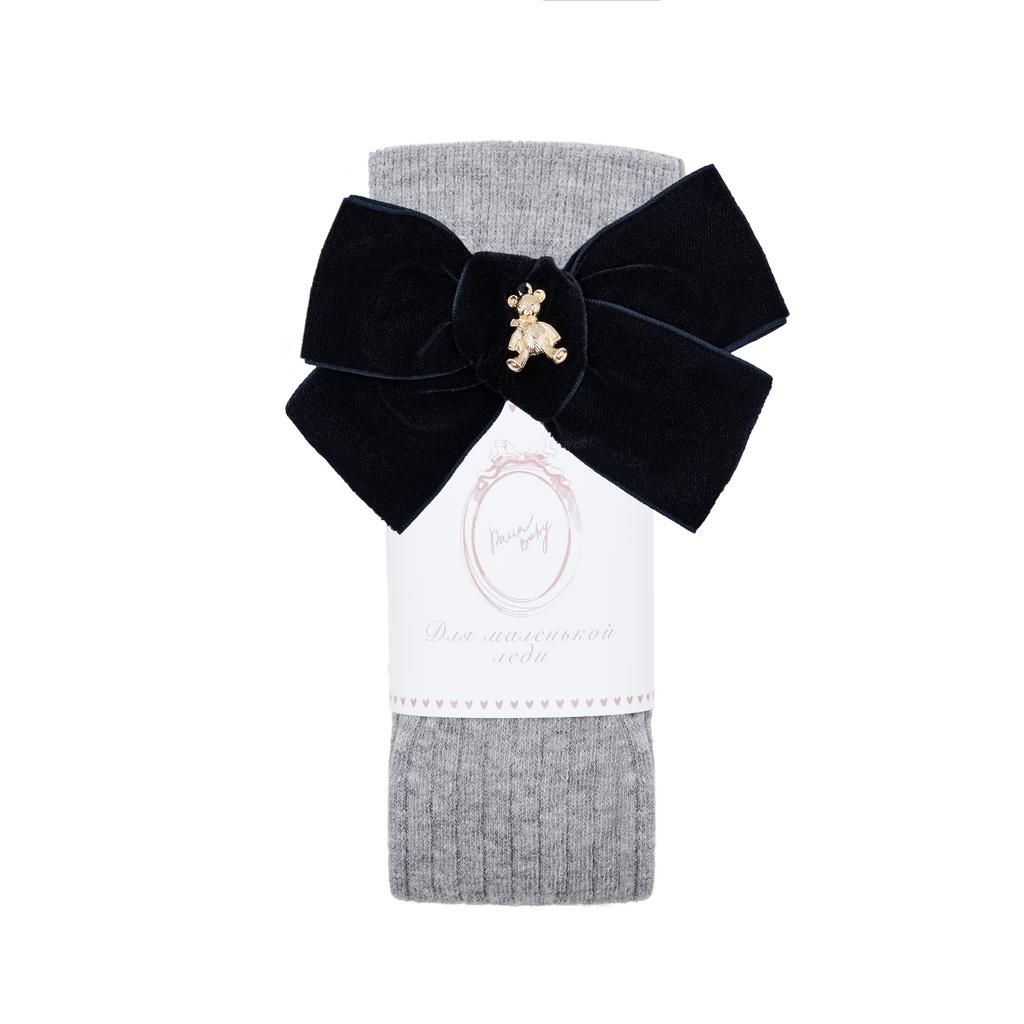 Гольфы RIB "Золотой мишка" цвет: серые/черный