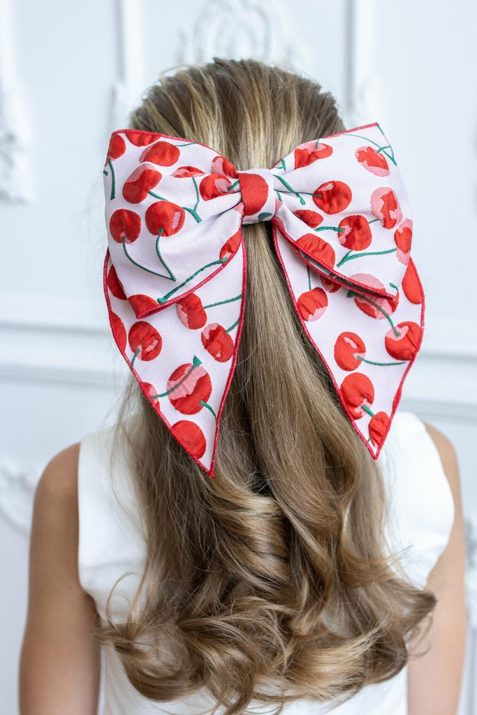 Бант на заколке «Modemouselle Cherry"