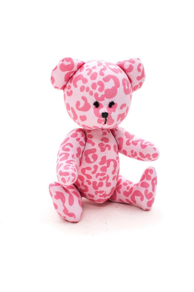 Игрушка мишка Teddy Leopard розовый