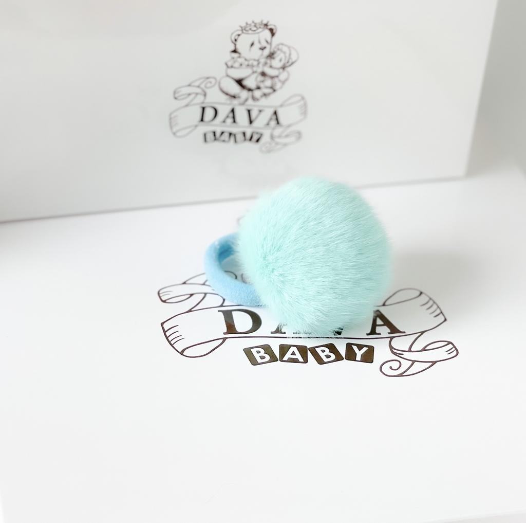 Резинка для волос "Fluffy" цвет: мятный