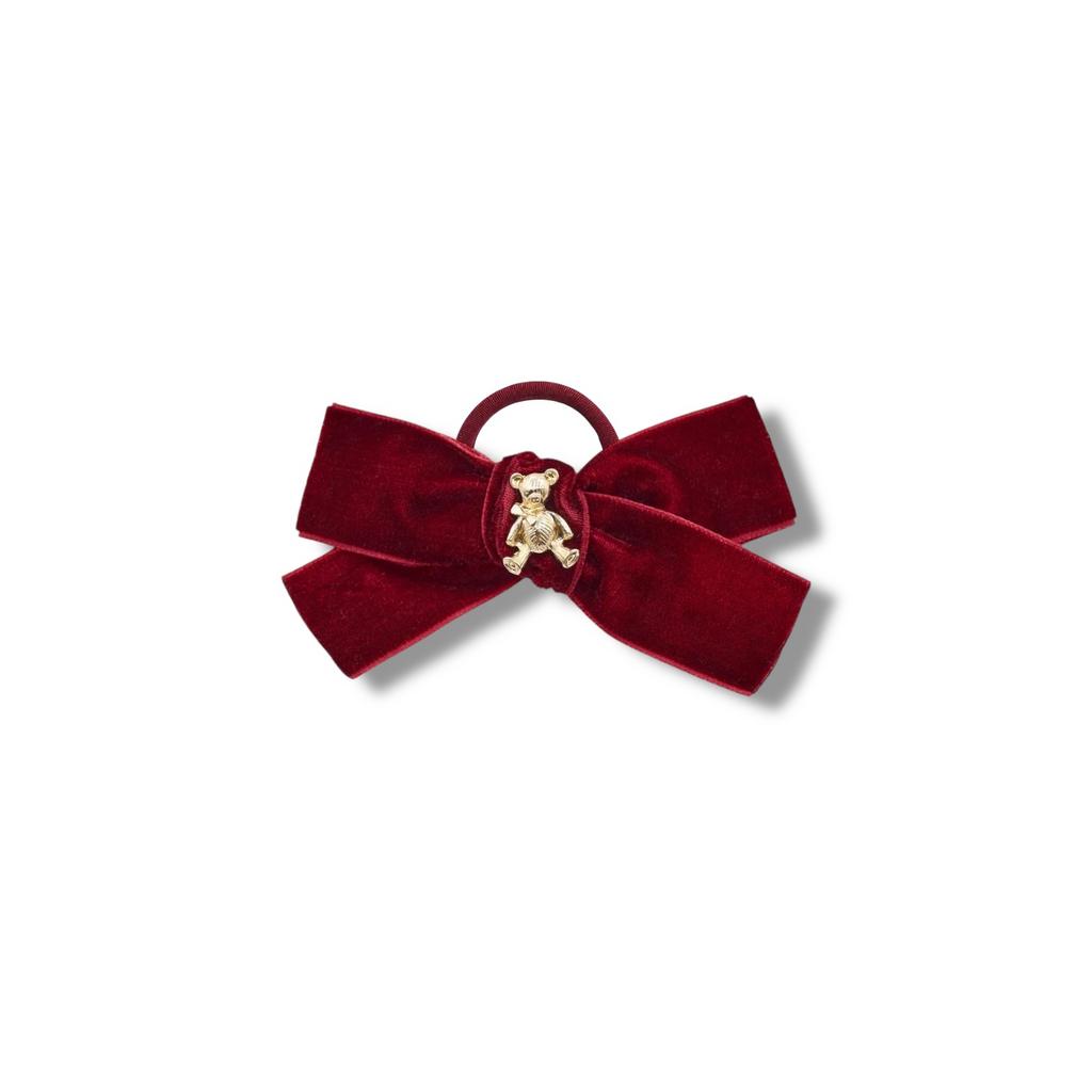 Резинка "Золотой мишка" mini, цвет: бордовый