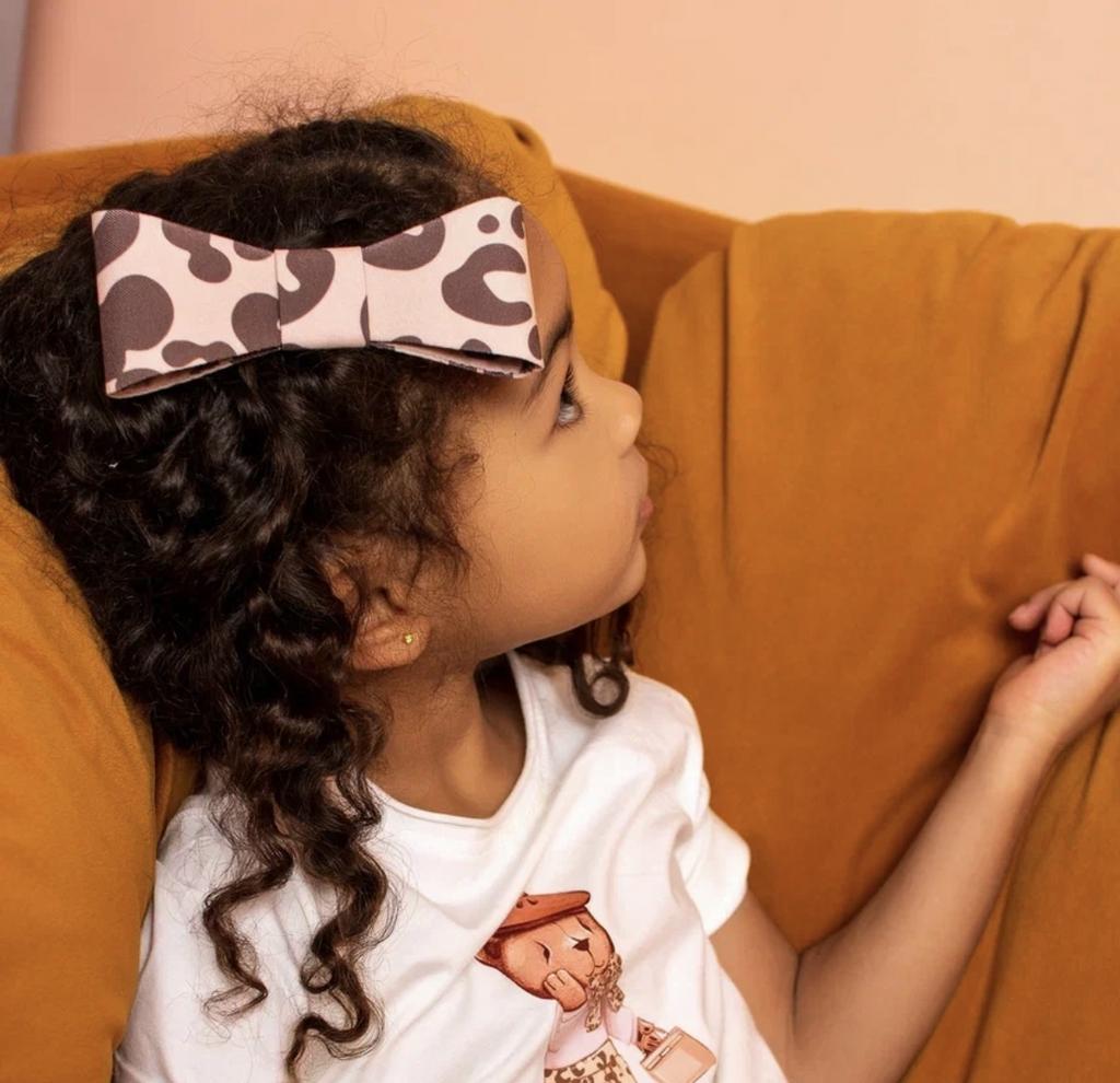 Бант на заколке "Betty/Leopard" цвет: коричневый