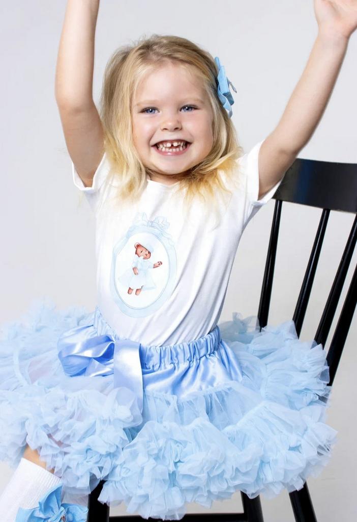 Футболка Sofia Vintage мишка голубое платье