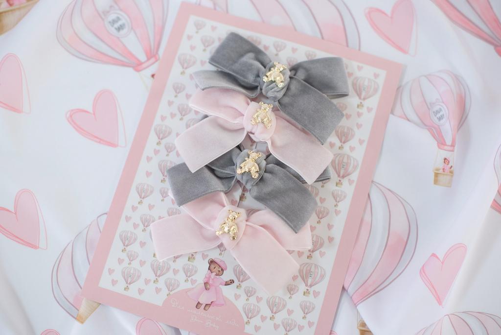 Набор заколок "Золотой мишка mini" color 12