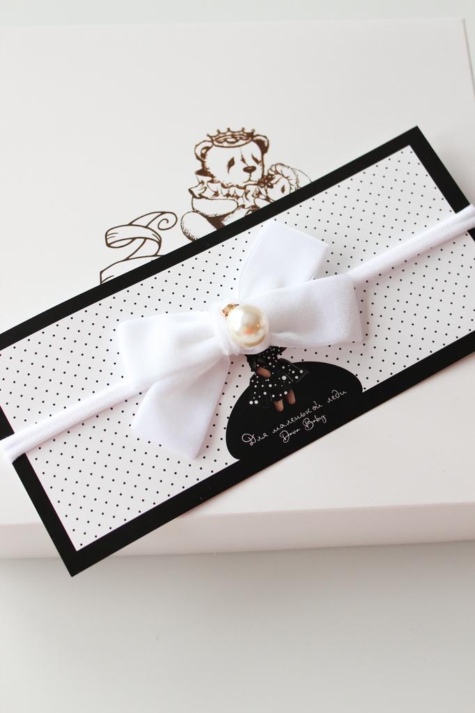 Повязка "Жемчужинка" цвет: белый