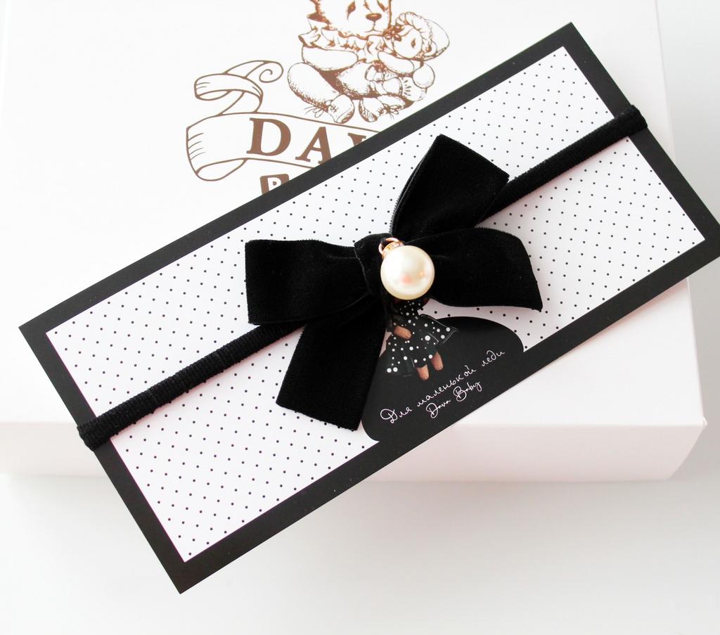 Повязка "Жемчужинка" цвет: черный
