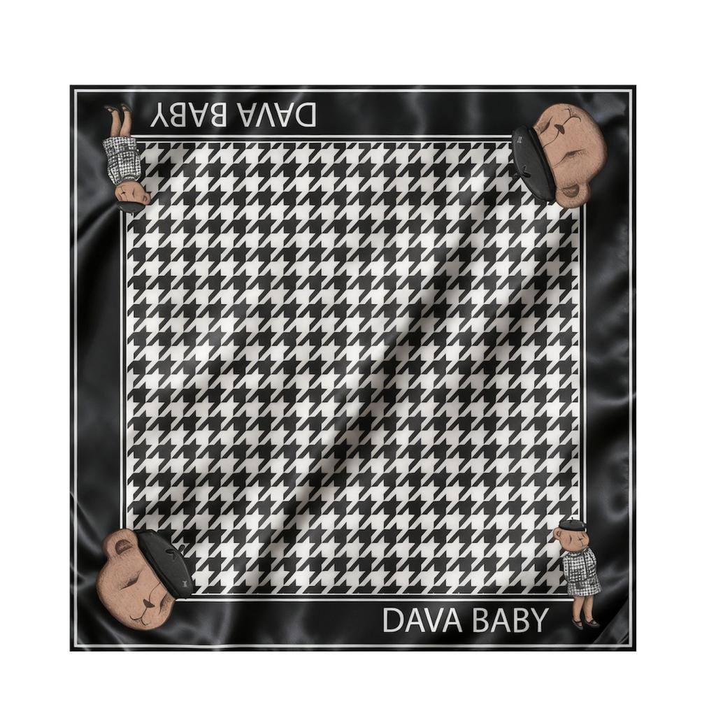 Шелковый платок "Skotland Darli" цвет: черный