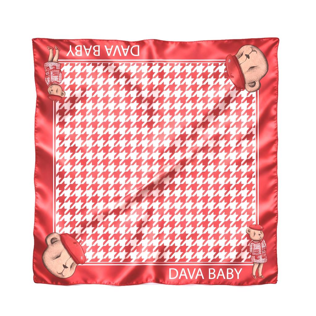 Шелковый платок "Skotland Darli" цвет: красный