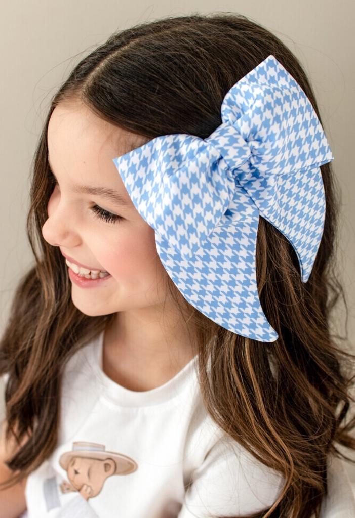 Бант на заколке "Lovely/Scotland Darli"  цвет: голубой