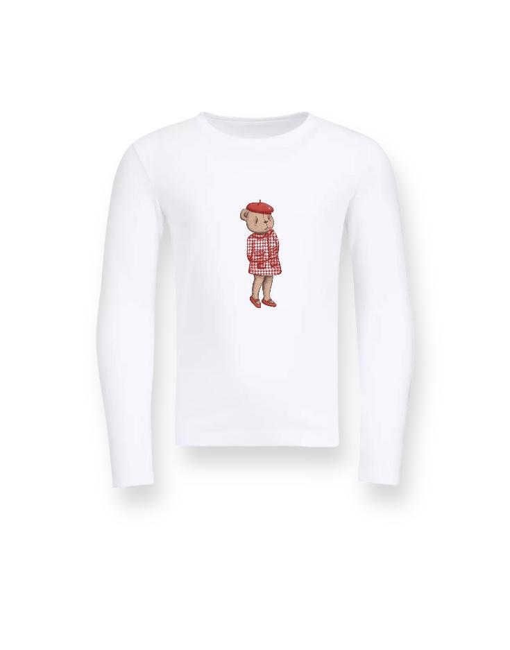 Лонгслив Darli Scotland цвет: белый/красный