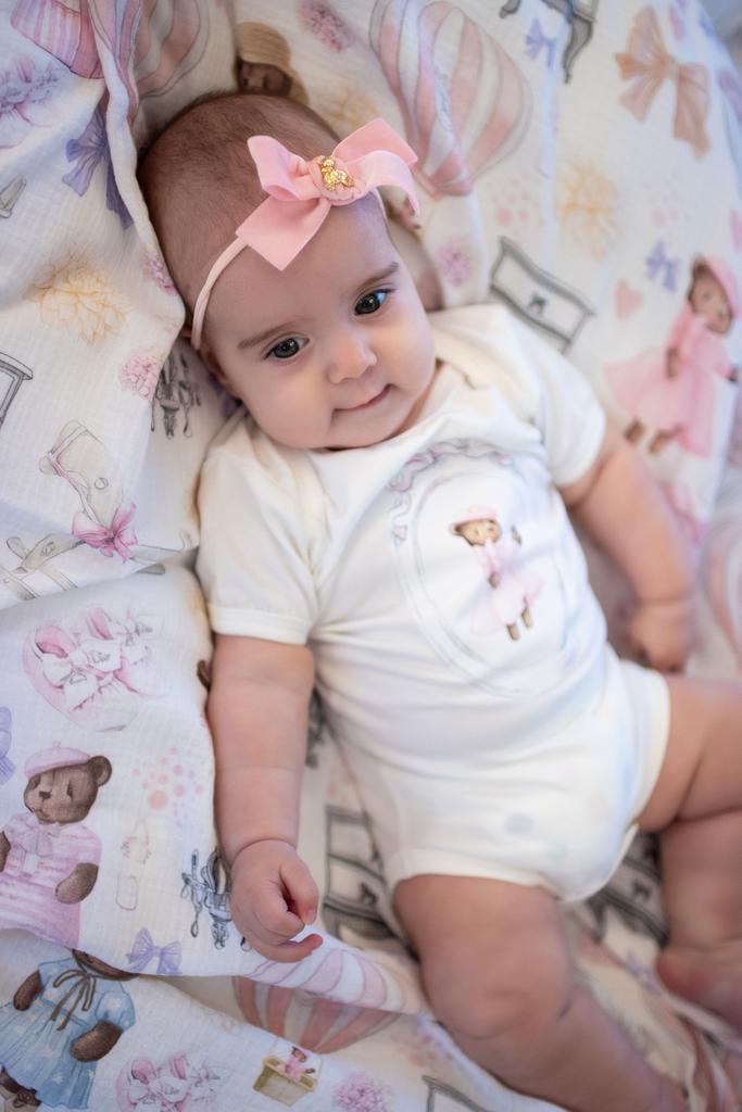 Боди с коротким рукавом Sofia  цвет розовый