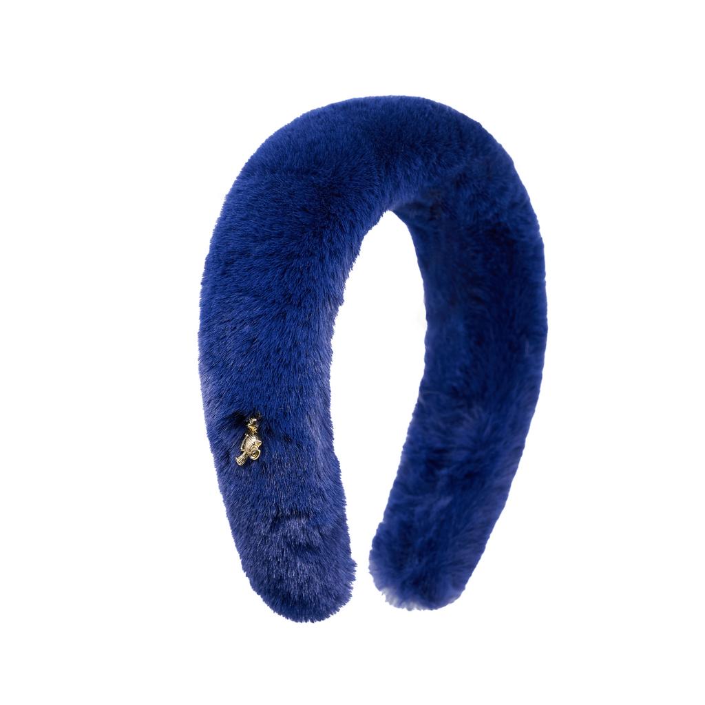 Ободок  "Fluffy" цвет: темно-синий
