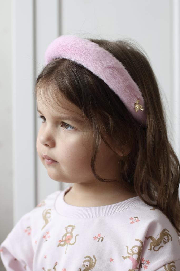 Ободок  "Fluffy" цвет: розовый