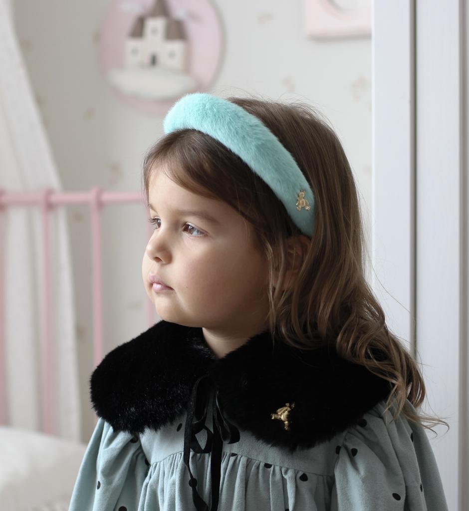 Ободок  "Fluffy" цвет: мятный