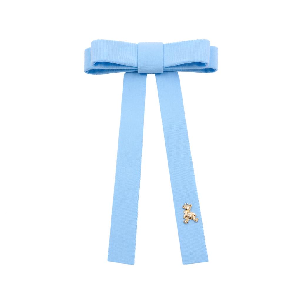 Бант  на заколке "Bonny" цвет: голубой