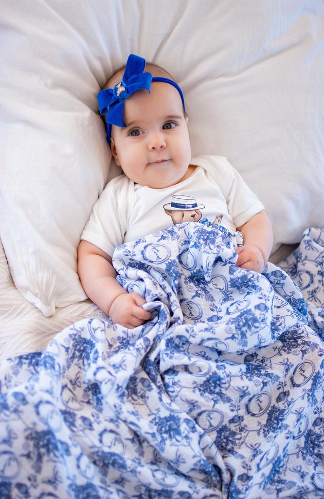 Пеленка муслиновая “Classic Vintage" размер XL цвет: синий