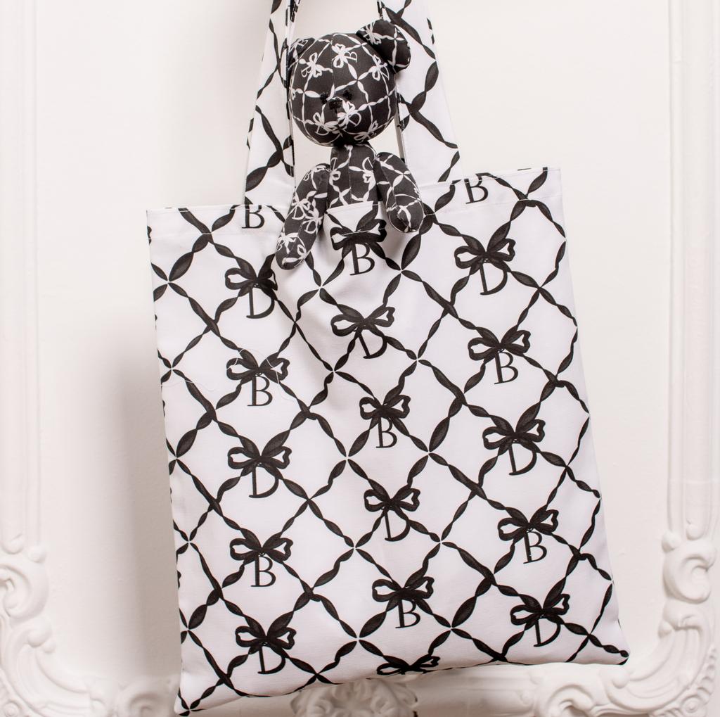 Сумка-шоппер «Dava» цвет: белый/черный