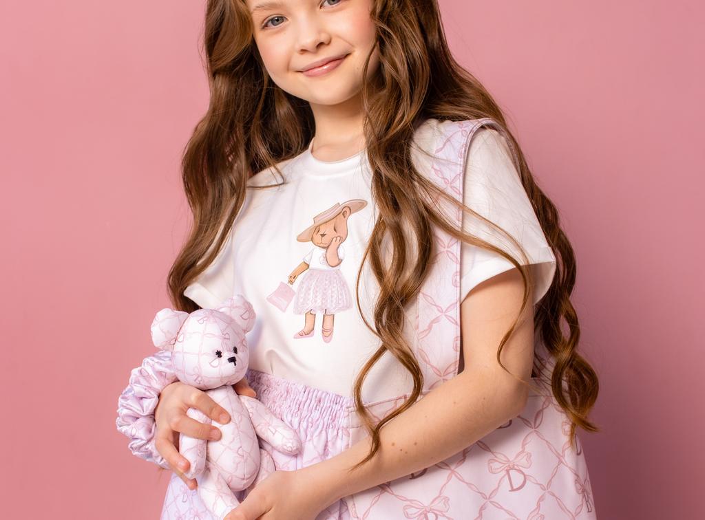 Футболка Celine платье: розовая пудра