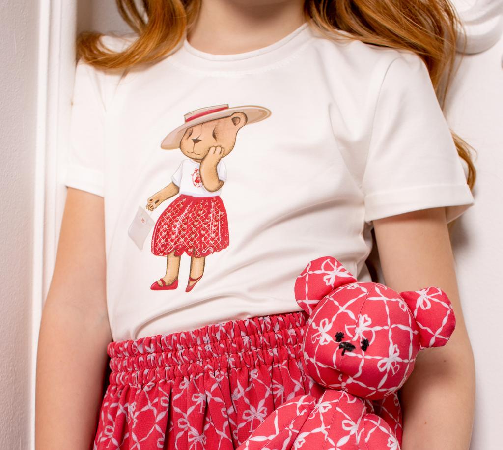 Футболка Celine платье: красный коралл